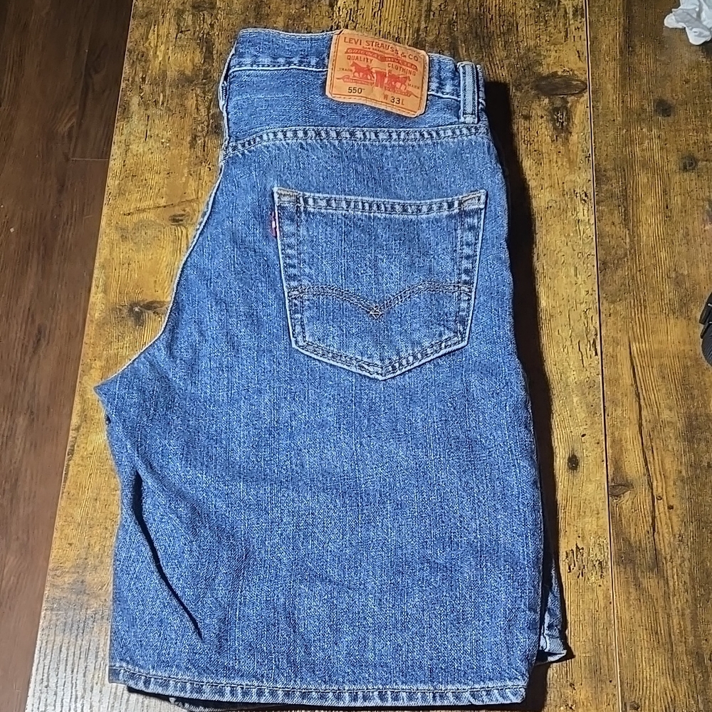 Levi Strauss Mens Denim Shorts EUC